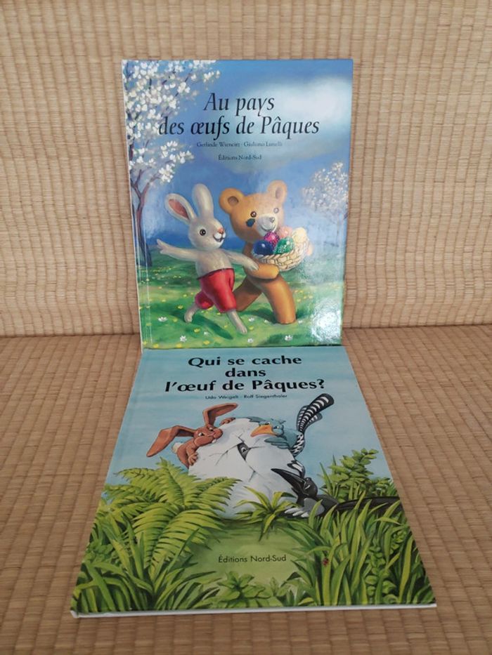 2 livres sur le thème de pâques