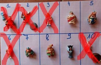 Figurines kinder "Asterix en Amérique" (1997)