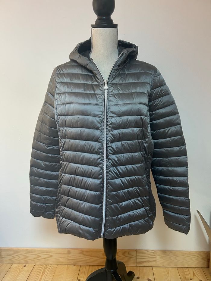 Doudoune fine gris métallisé - taille 40/42