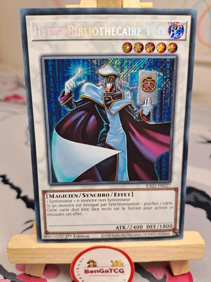 Hyper Bibliothécaire T.G. RA02 FR027 Secret Rare Yu-Gi-Oh! Collection Rareté II 25th FR 1ère ed
