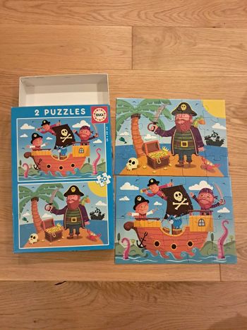 2 puzzles 20 pièces enfant dès 3 ans