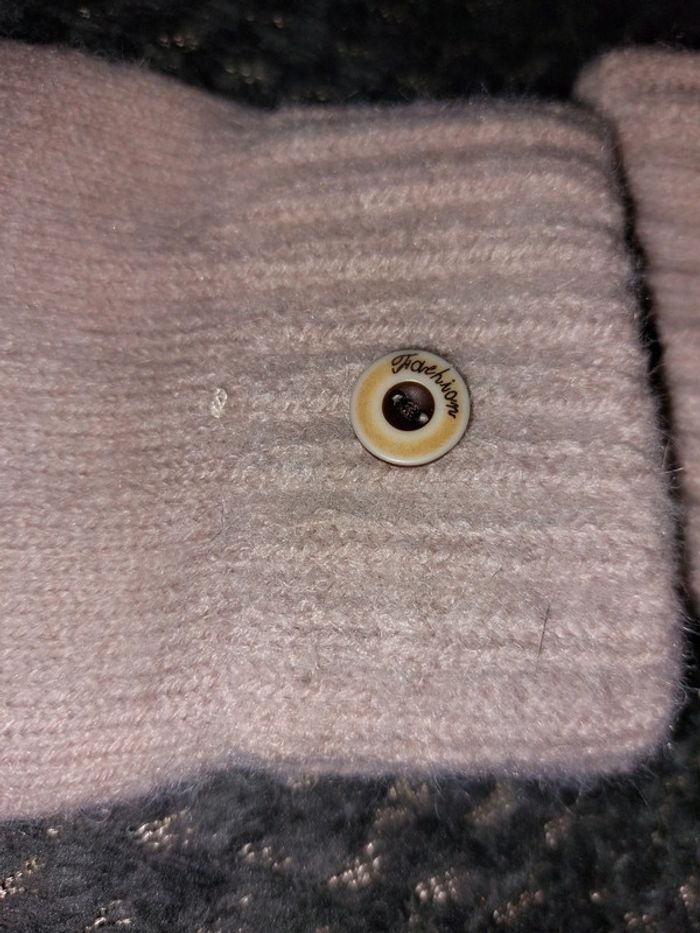 Mitaines/Gants rose/gris T.U Neuf - photo numéro 6