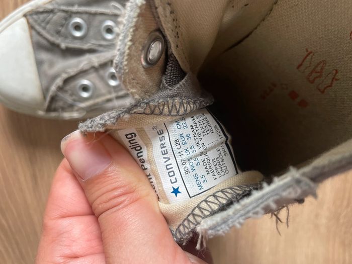 Converse Bass grises sans lacet – taille 36 - photo numéro 8
