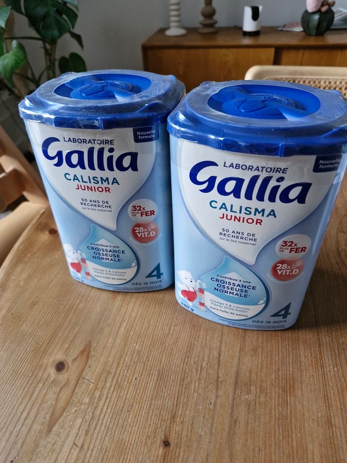 Boites de lait infantile 4e âge Gallia