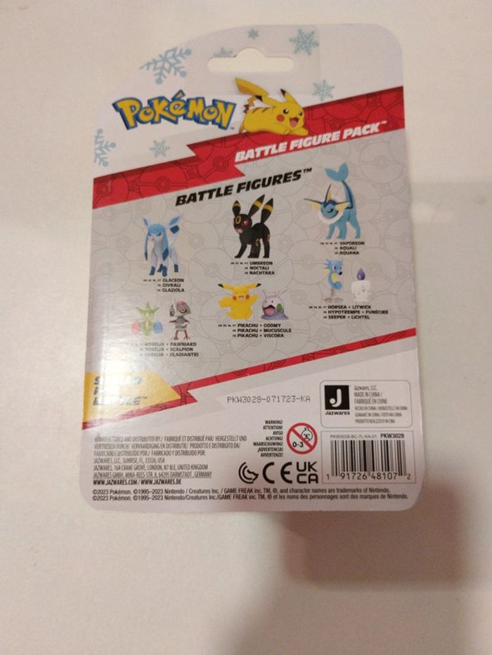 Pokémon - battle figure pack - Pikachu + Sorbébé - photo numéro 2