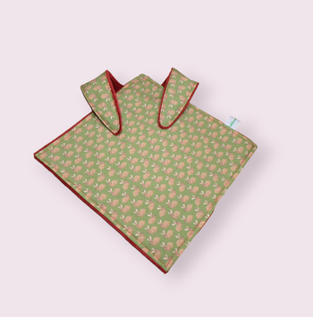 doudou plat oreille de lapin double gaze de coton doublé éponge de bambou