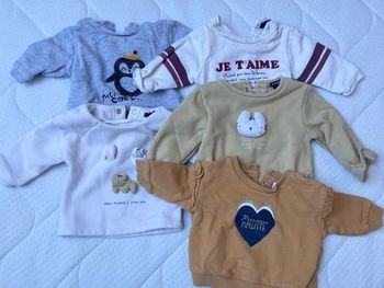 Lot pull fille 3 mois