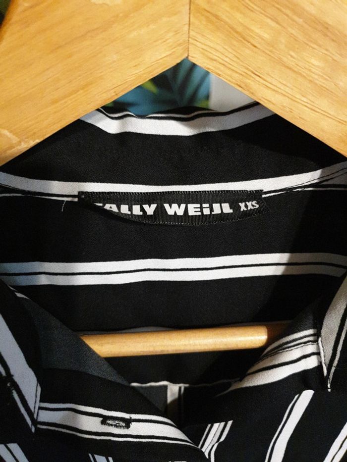 Blouse rayée, dos croisé - photo numéro 2