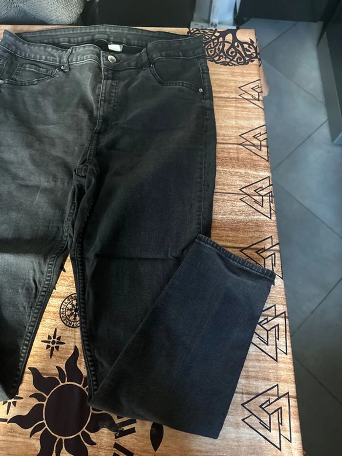 Jean jegging noir grande taille femme - photo numéro 2