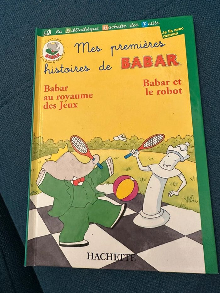 Livre vintage Mes premières histoires de Babar Bibliothèque Hachette des petits