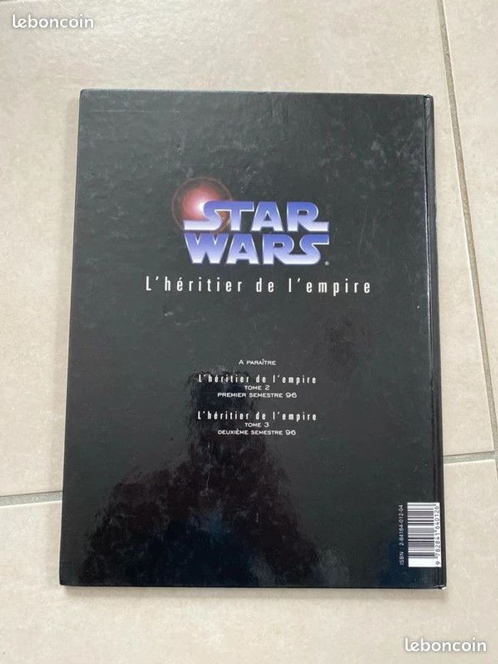Bd Star Wars L’héritier de l’empire Tome 1 Très bon état - photo numéro 3
