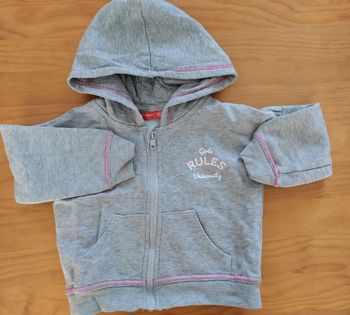 Sweat zippé fille 3 ans Tissaia