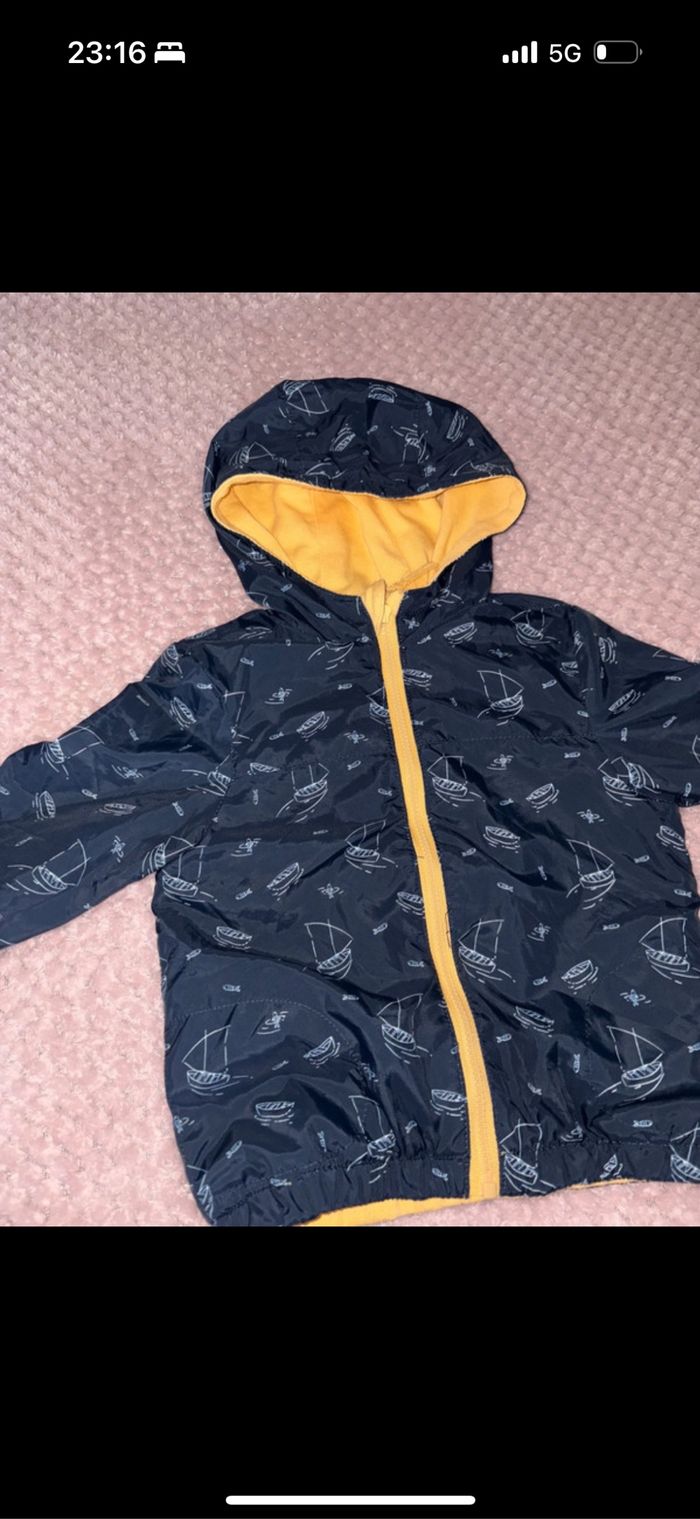 Veste coupe vent réversible