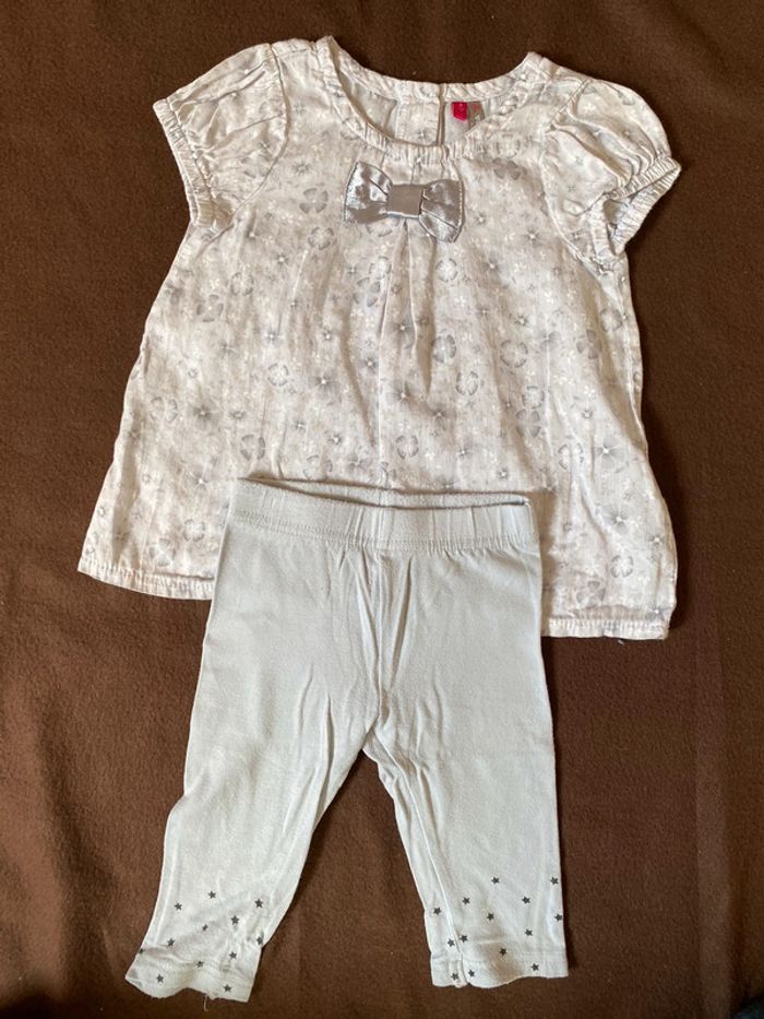 Ensemble manche courte 9 mois