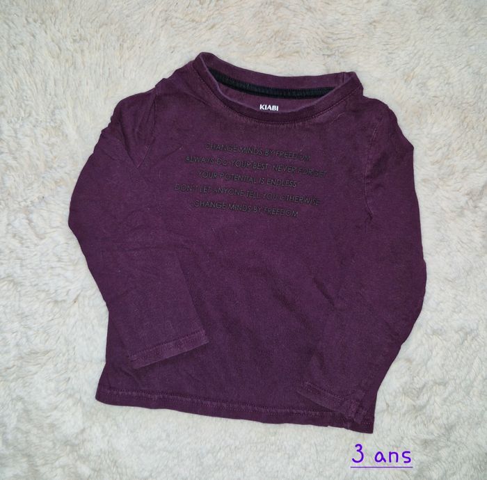 T-shirt manches longues garçon 3 ans