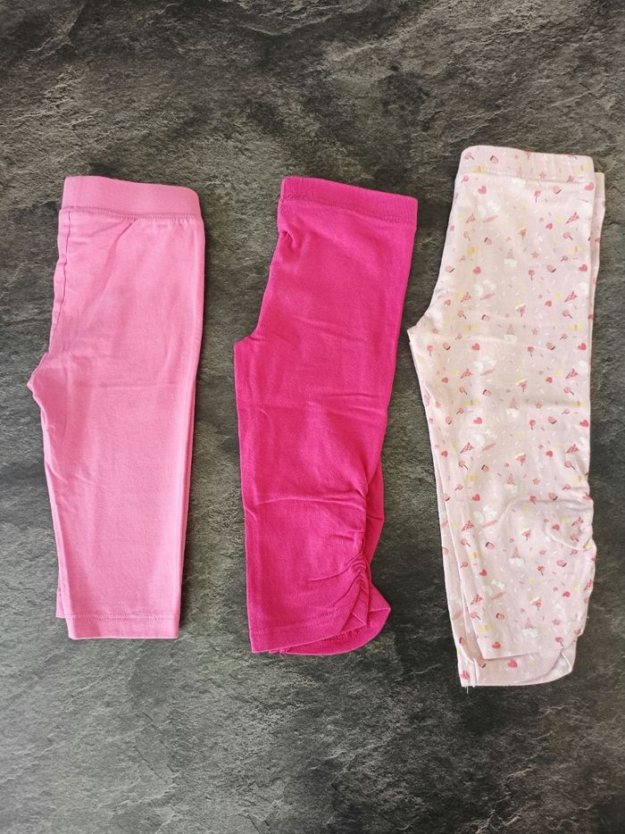 Lot de 3 leegings courts