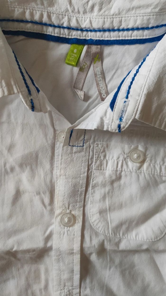 Chemise blanche taille 6 mois - photo numéro 2