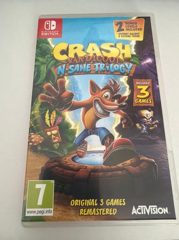 Crash bandicoot la trilogie remasterisé jeu switch