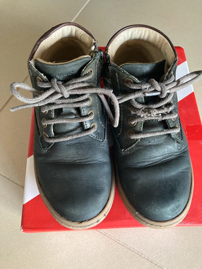 Bottines kaki pointure 27 Kickers Tackland - photo numéro 2