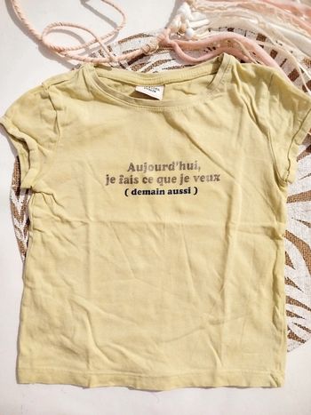 T-shirt message imprimé 2 ans 86 cm TAO Tape à l'oeil