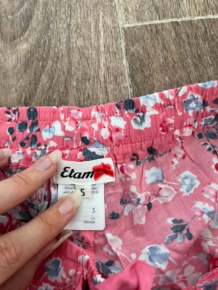 Short de pyjama fleuri rose , Etam, S - photo numéro 4