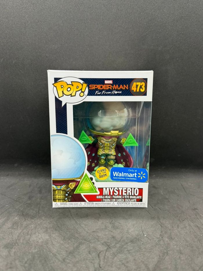 Funko pop marvel Spiderman Mysterio 473 Glows in dark - photo numéro 2