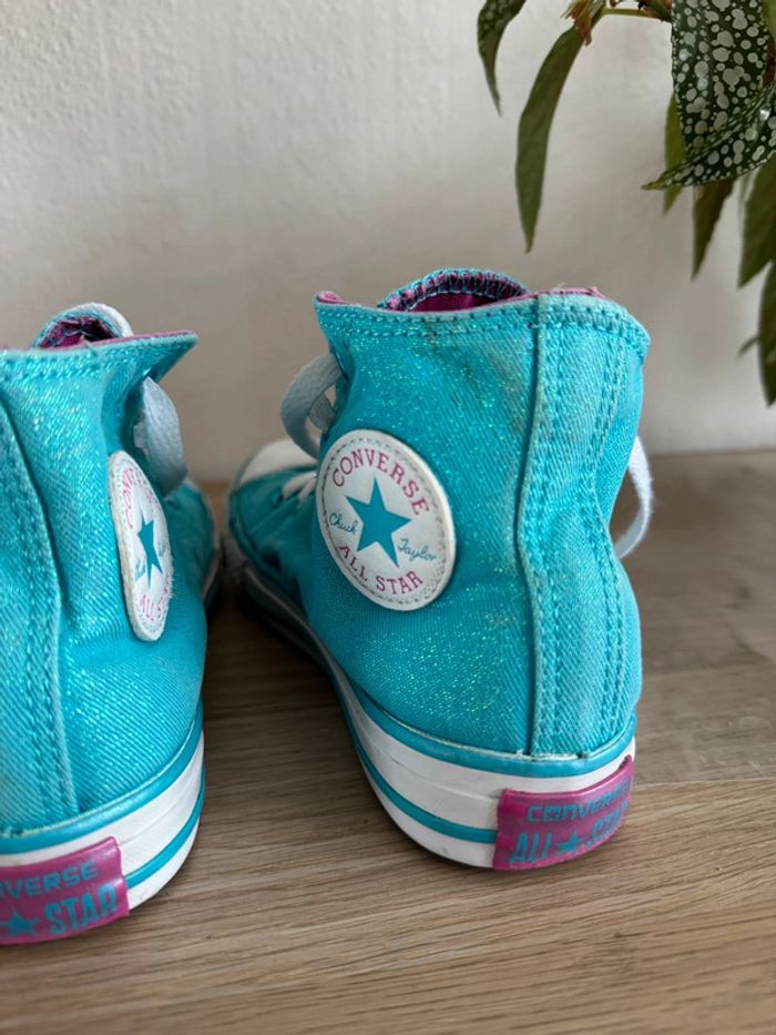 Converse All Star Chuck Taylor metallic blue junior P33 - photo numéro 5