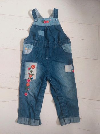 Salopette en jean patchwork Orchestra Taille 18 mois