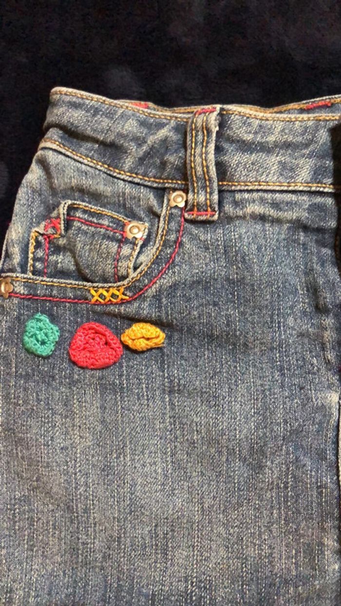 Mini jupe en jean 4 ans - photo numéro 2