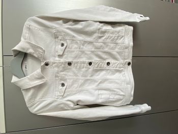 Veste blanche en jean T 16ans