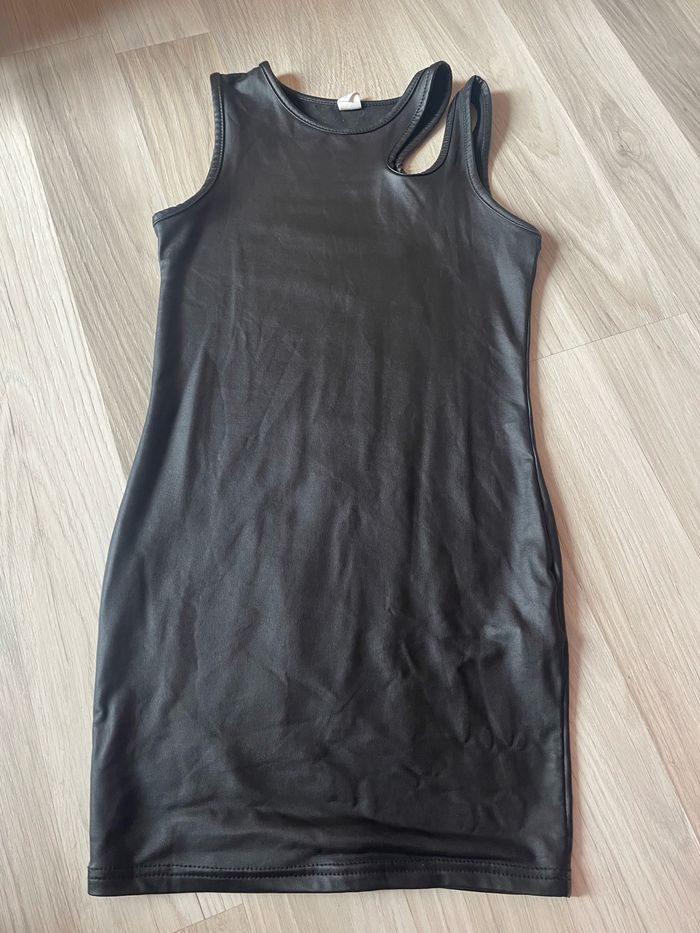 Robe simili cuir 10 ans