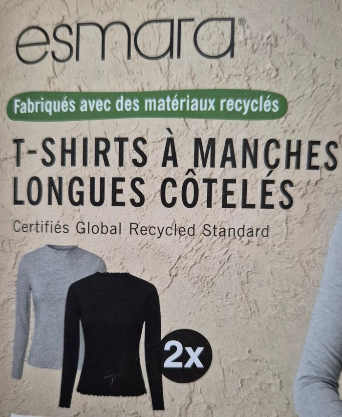 T-shirts à manches longues côtelés - photo numéro 3