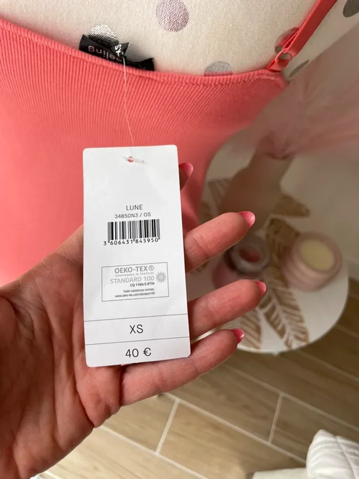 Nuisette corail taille xs neuf étiqueté - photo numéro 6