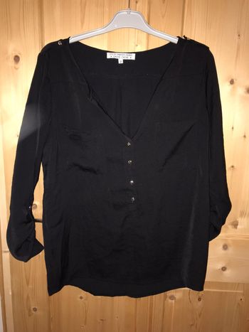 Blouse / Chemisier noire cache cache