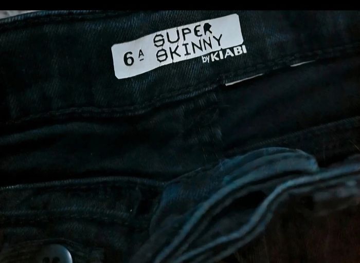 Jeans effet délavé super skinny 6ans mixte - photo numéro 3