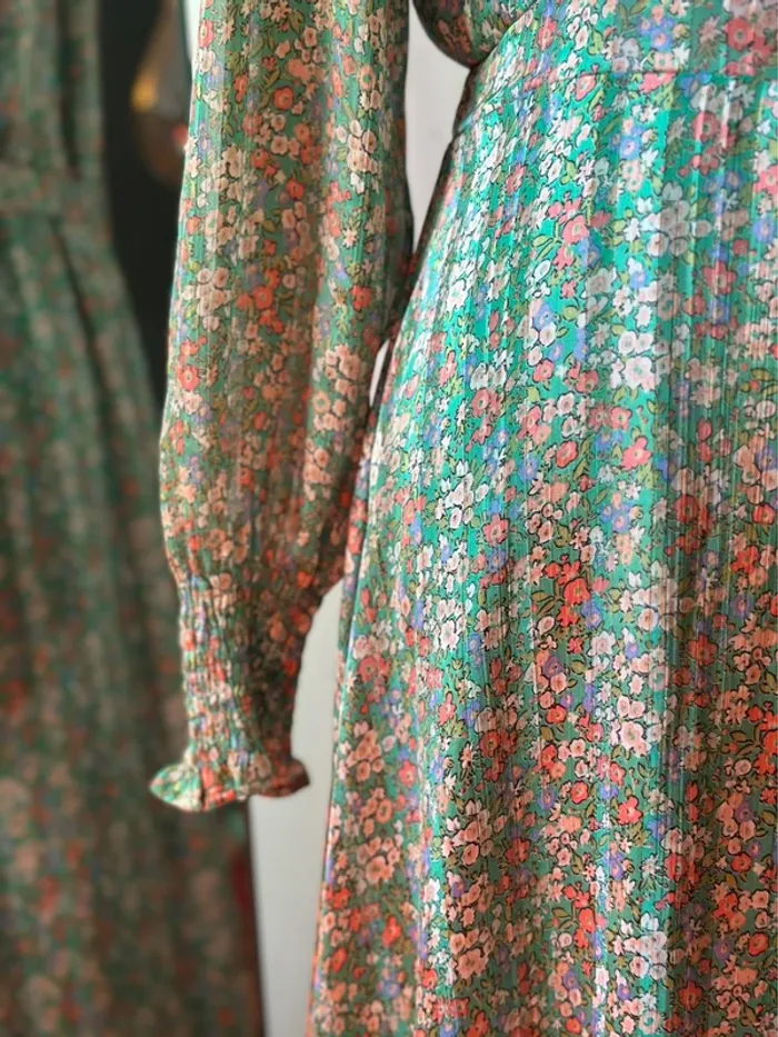 Robe longue à fleurs lurex Jubylee – Taille S/M - photo numéro 6