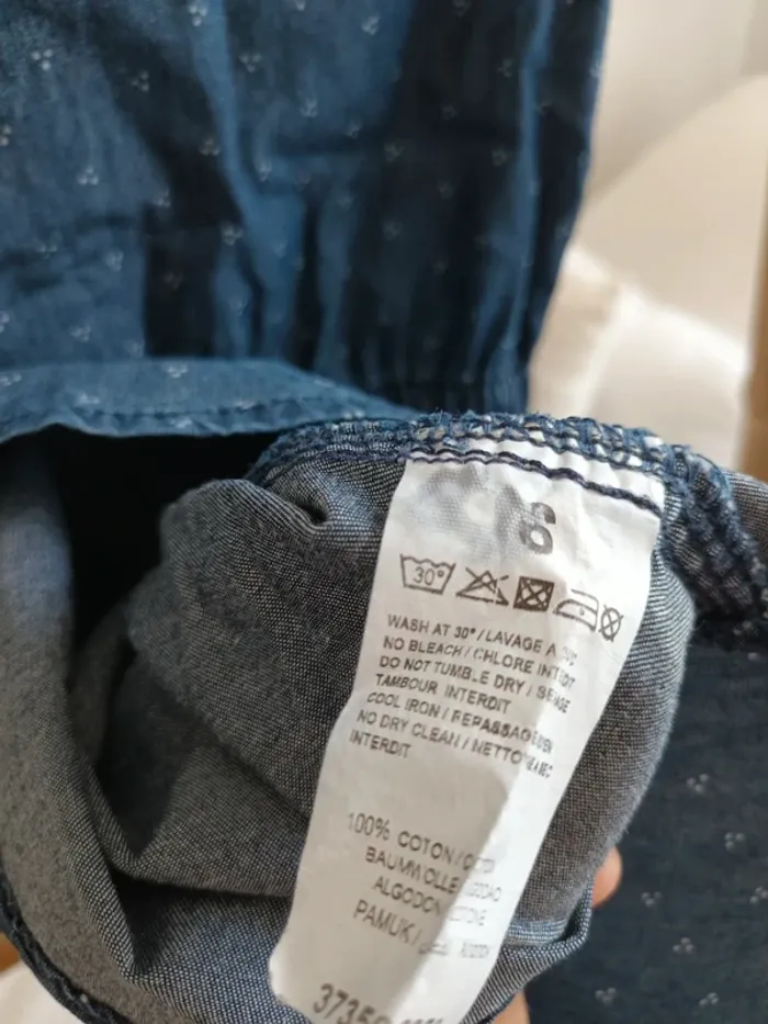 Robe en jean manches courtes Levi's 6 ans - photo numéro 7