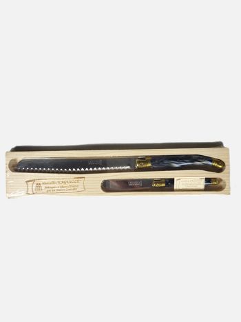 Duo Laguiole : Couteau à Pain et Couteau à Beurre - Neuf Sous Blister