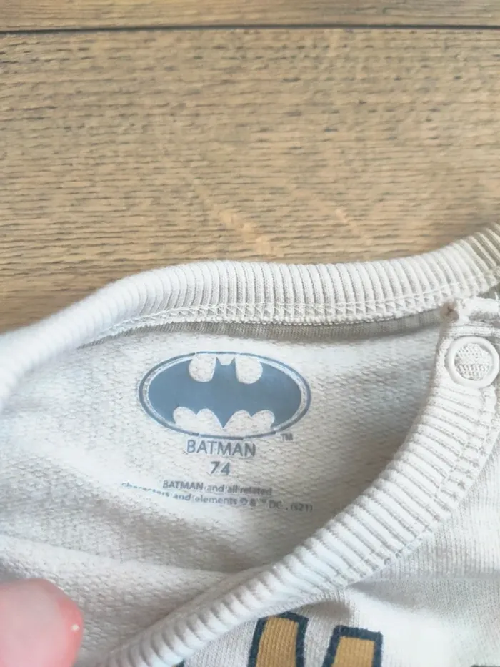 Pull garçon 74 cm soit 12 mois Batman - photo numéro 2