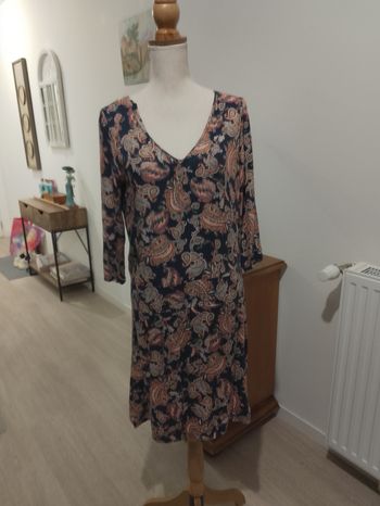 Robe décolletée multicolore à fleurs femme '' Grain de Malice ''