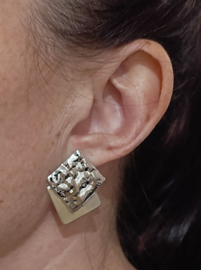 Boucle d'oreille acier bellissima - photo numéro 2