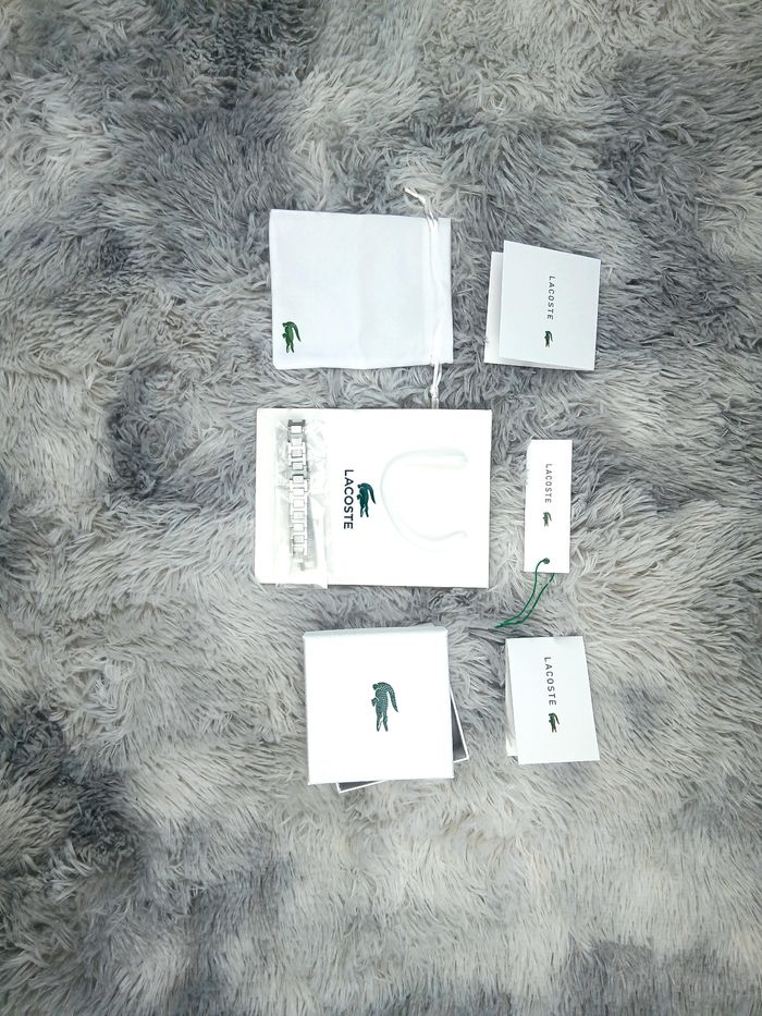 Bracelet lacoste pour homme en argent - photo numéro 7