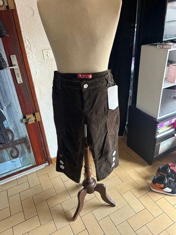 Pantacourt côtelé femme Zengyang neuf avec étiquette