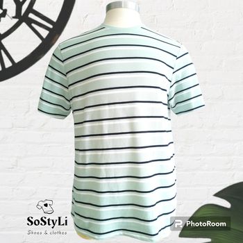 Tee-shirt rayé vert pâle Kiabi Taille L