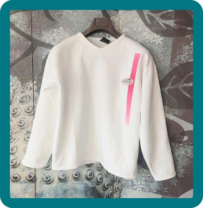 Sweat blanc Coxwen - Neuf sans étiquette - Taille XL