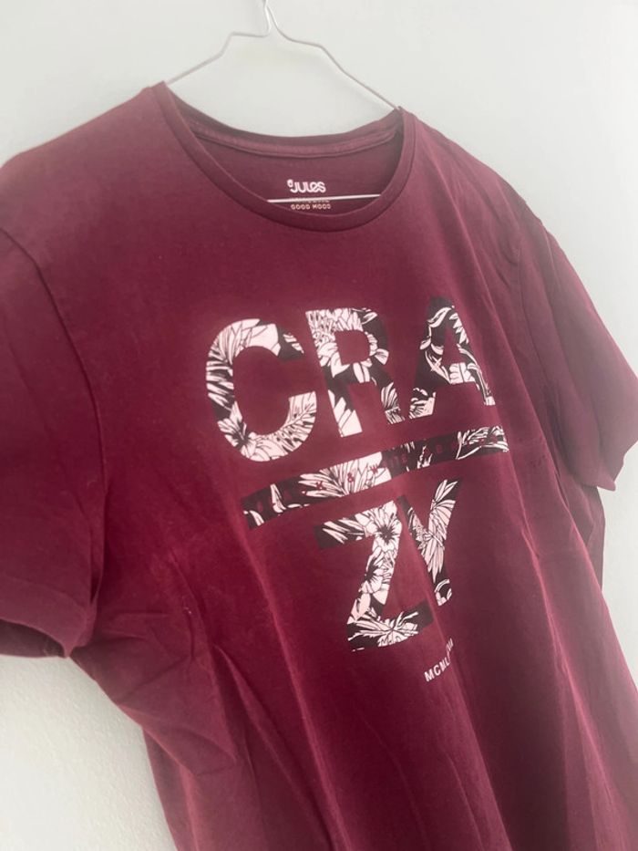 T-shirt bordeaux Jules - photo numéro 2