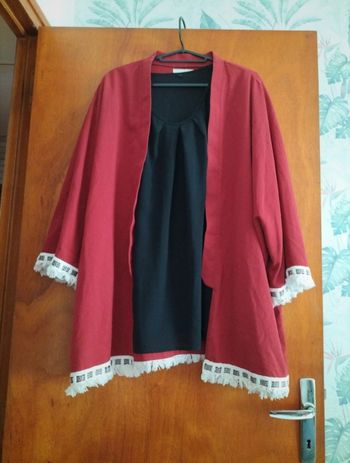 Gilet kimono camaïeu