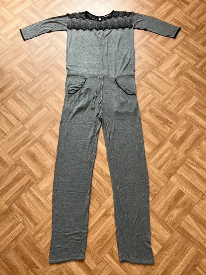 Combinaison ensemble manches 3/4 gris vintage Georges Rech (NEUVE)