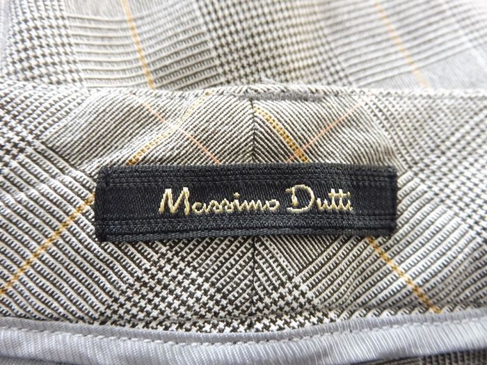 Pantalon femme motifs Prince de Galles gris Massimo Dutti taille 42 - photo numéro 5