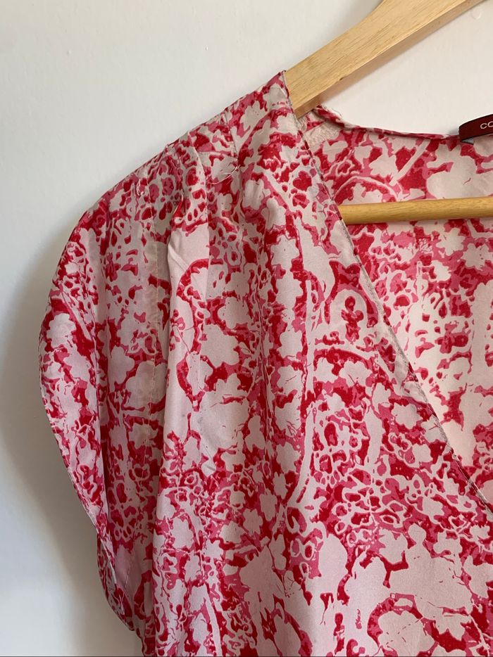 Robe comptoir des cotonniers en soie - vintage - tbe - taille 34 - photo numéro 3